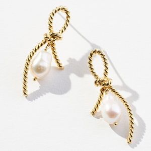 Anthropologie 14K Gold Nautical Earrings BHLDN